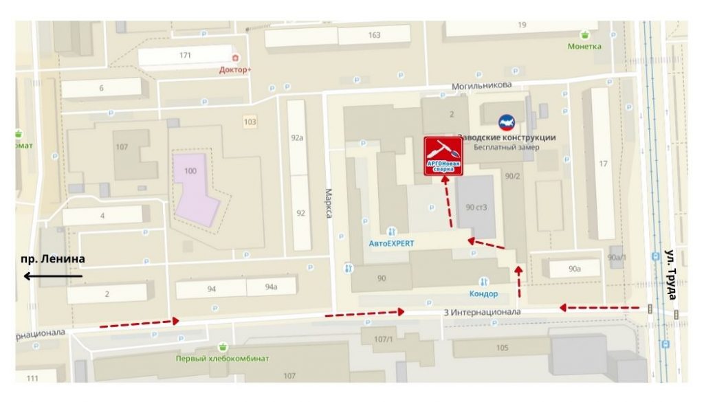 Карта проезда