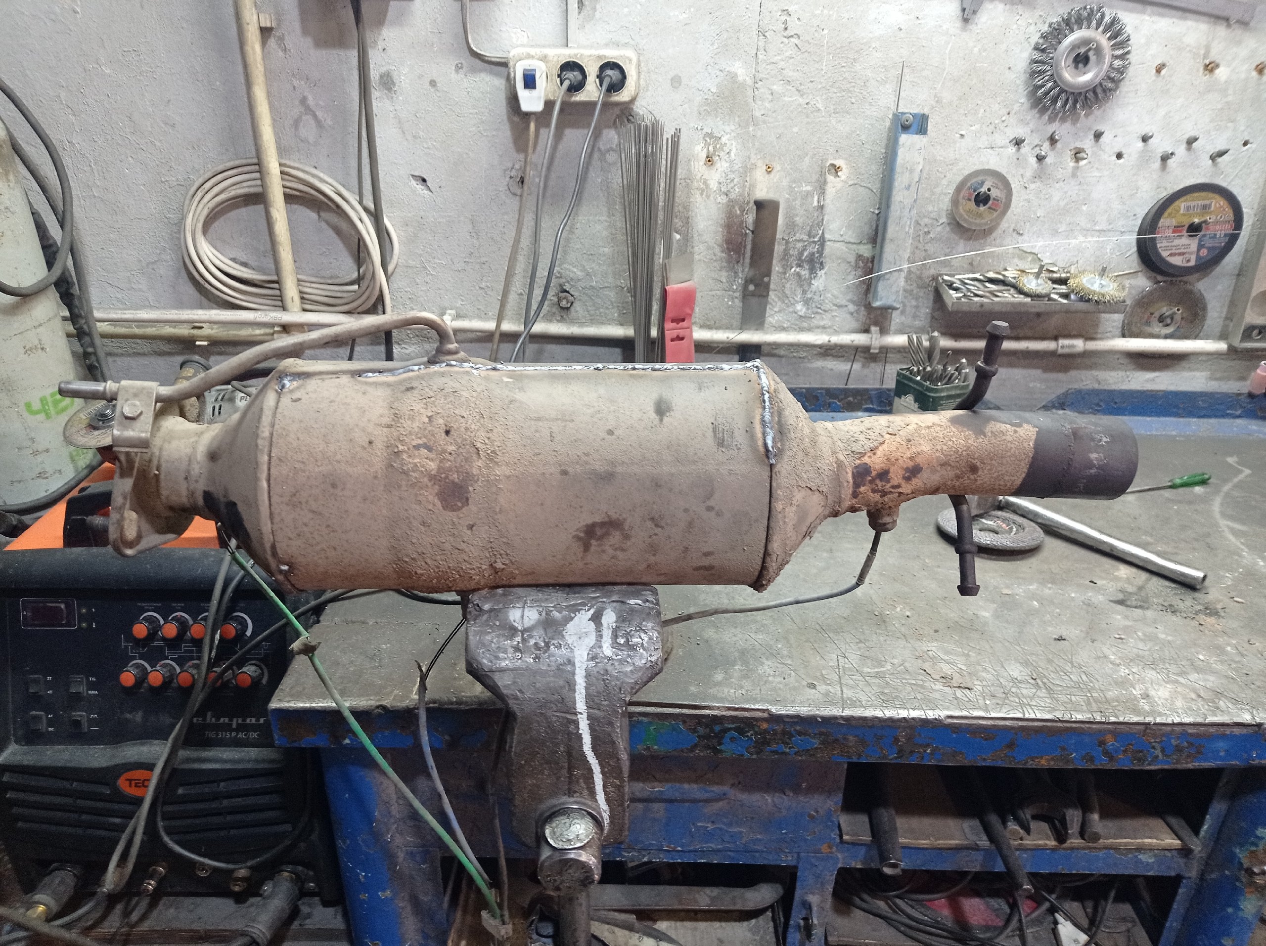 ремонт глушителя